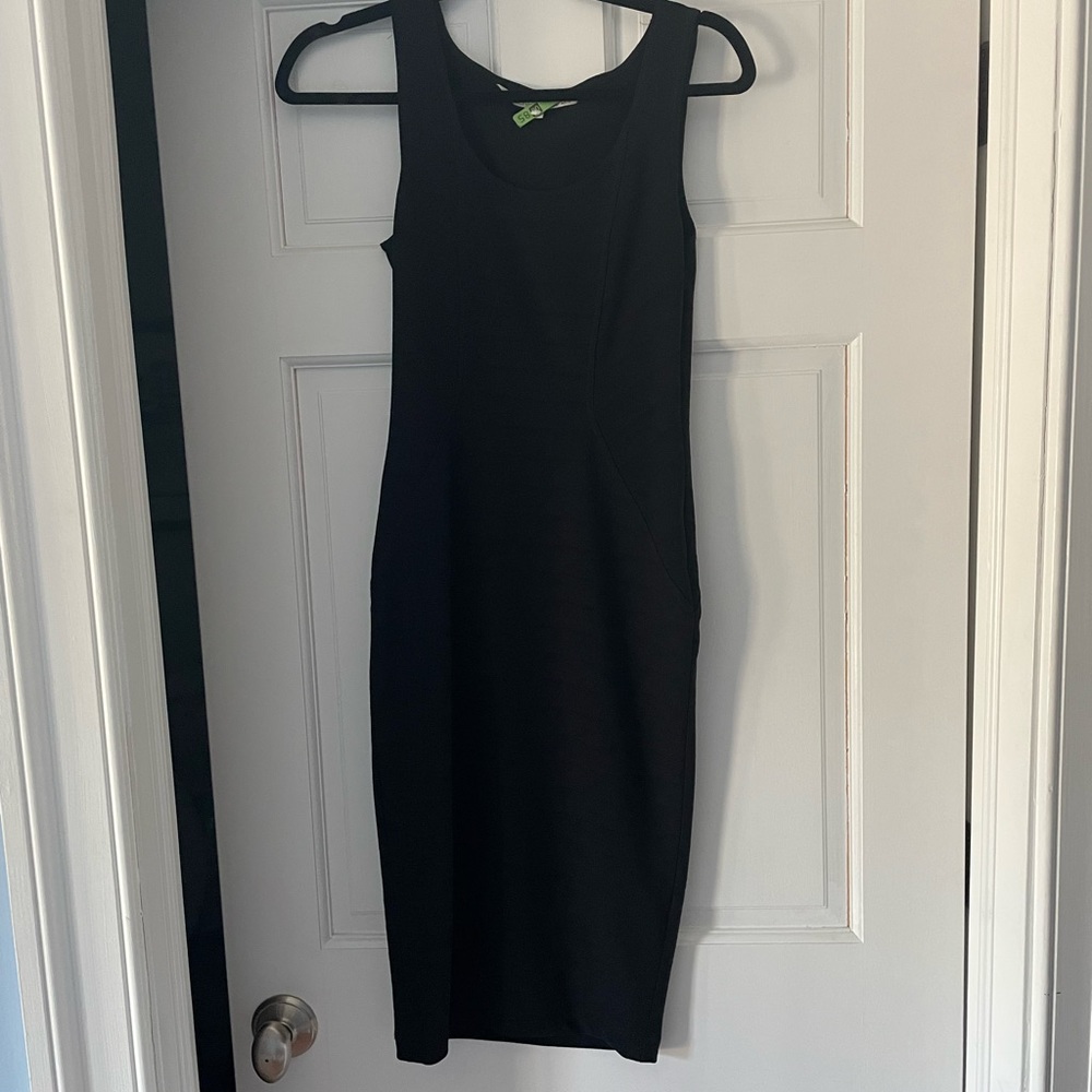 Black Rachel Roy sheath stretch dress